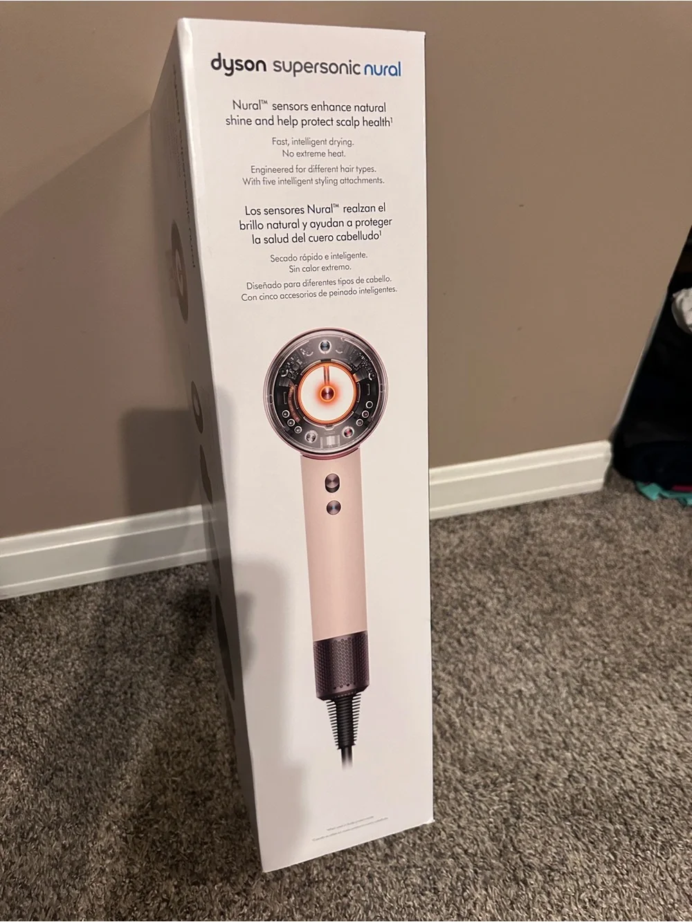 Dyson Supersonic Hair Dryer with Magnetic Styling Tools - Pink and Silver